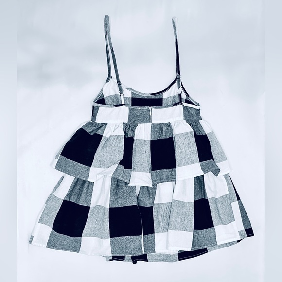 Urban Renewal Remnants Blown Out Gingham Tiered Mini Dress - XS - Picture 7 of 13
